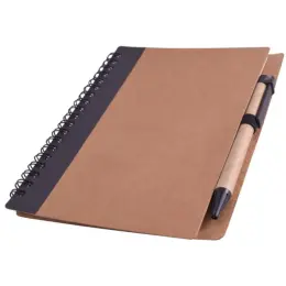 Recycle Notebook & Pen Black Closed